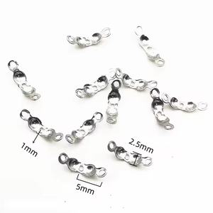 4*8Mm Sluiten Sluiting Rvs Ball Chain Sluiting Voor Diy Sieraden Accessoires - Product Image 4