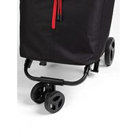Chariot de courses Gimi Twin Blue XL 50L avec 4 roues, chariot double pour des courses pratiques