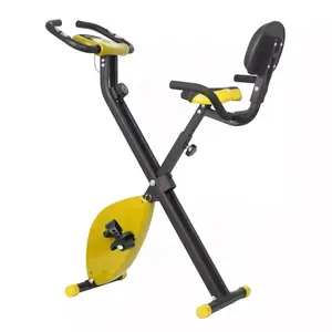 Bicicleta estática plegable 3 en 1 para ejercicio en interiores, cicla x-bike de entrenamiento vertical magnética con resistencia de 8 niveles