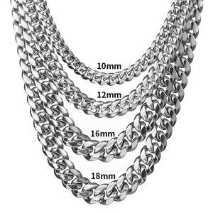 Cadena Cubana de Acero Inoxidable OUGEPHELI, Cadena de Eslabones Cubanos de Titanio - Product Image 2