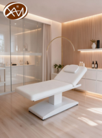 Lit de massage électrique de luxe en cuir PU, table de beauté inclinable, lit pour extensions de cils, idéal pour les spas médicaux et les studios d'esthétique
