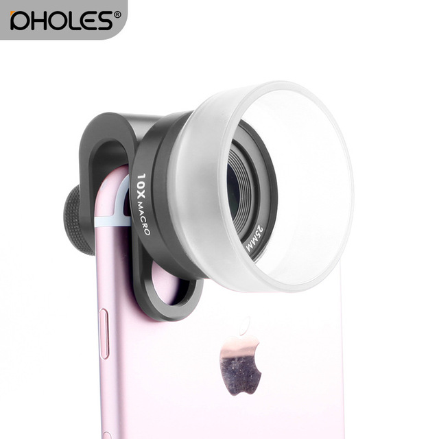 Factory Direct  HD Distortionless Macro Optical Universal Mobile Phone External Lens 10X