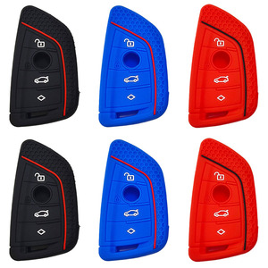 เคสกุญแจรีโมทอัจฉริยะแบบมี4ปุ่มทำจากซิลิโคนสำหรับ <span class=keywords><strong>X1</strong></span> X3 X5 X6 F48 F16 - Product Image 5