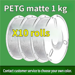 Matte PETG 1.75mm 1kg <b>3D</b> <b>Printer</b> Filament X10 Rolls Custom Color Option - Product Image 1