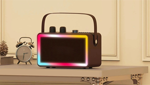 <span class=keywords><strong>Meilleur</strong></span> haut-parleur <span class=keywords><strong>karaoké</strong></span> sans fil Bluetooth avec 2 microphones et LED RGB multicolores multidirectionnels Hejia SP500 - Product Image 2