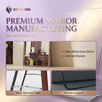 Service OEM&ODM pour Marques Privées, Support de Base Réglable, Importation en Gros, Commerce de Gros, Miroir sur Pied Pleine Longueur Personnalisé