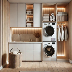 Armoire de Lavanderie Intelligente Étanche de Haute Qualité 2026 avec Machine à Laver pour l'Australie - Product Image 1