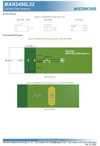Новое поступление Megsine MAN2450L52 <span class=keywords><strong>2</strong></span>,4 ГГц всенаправленная радиочастотная антенна 2400-2500 мГц 5 дБ пикового усиления компактный размер для - Product Image 4