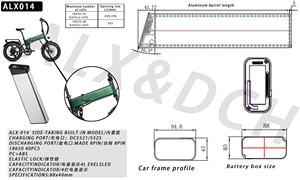 Boîtier de batterie ALX014 pour vélo électrique, antivol, coque vide dissimulée, couvercle supérieur verrouillable pour projets de vélos électriques urbains sécurisés - Product Image 2