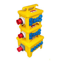Boîtier de distribution portable extérieur IP67 étanche en ABS, boîte de jonction industrielle anti-poussière et anti-pluie pour la maintenance électrique