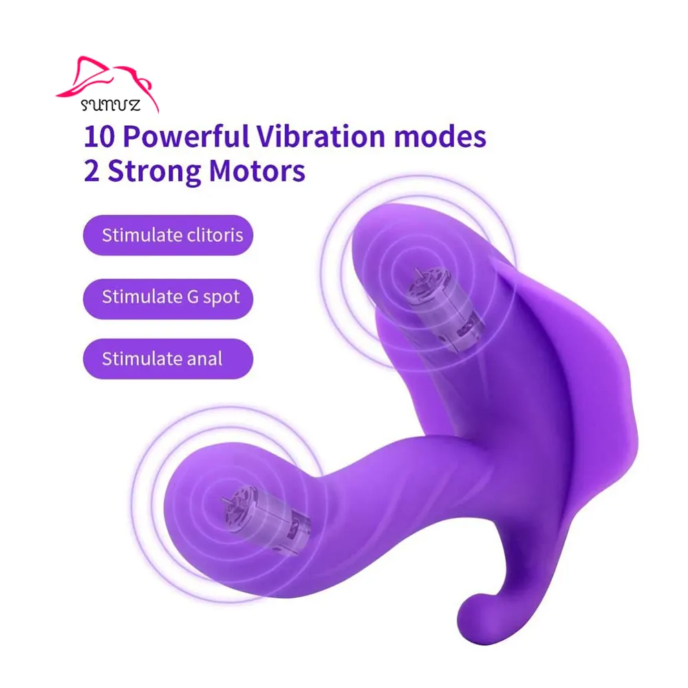 Vibrator Butterfly Wearable Dildo Vibrator G-Spot Underwear Wearable Panty Vibrator Adult Sex Toys For Women