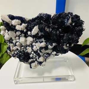 Bán buôn khoáng sản tự nhiên mẫu vật Blueberry fluorite khoáng sản thô fluorite đá - Product Image 2