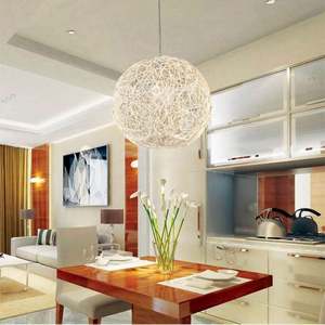 Lámpara de Techo Decorativa de Plástico para Jardín, Estilo Bola Abierta, Ecológica, para Montar en la Pared, para Interiores, Sala de Estar, Dormitorio - Product Image 2