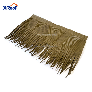 Künstliche Kunststoff Bambus blätter Fliesen Palm blatt Mexikanische Stroh platte Regenschirm Synthetische Palme Stroh Blätter Dach - Product Image 1