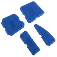 4 pièces/ensemble, racloir en silicone bleu, lisseur de mastic, finisseur de calfeutrage, bonne qualité, bords droits et durable à utiliser