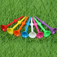Vente en gros de t-shirts pour balles de golf en plastique de plusieurs couleurs Big Cup de 3 à 1/4 pouces Accessoire de golf