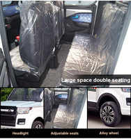 Mini camionnette électrique à double carburant 4 places 4 portes pour le transport de marchandises