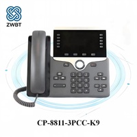 오리지널 시스코 CP-8811-3PCC-K9 IP 전화기 8811 VoIP 데스크 전화기(비즈니스용 멀티플랫폼 펌웨어 탑재)