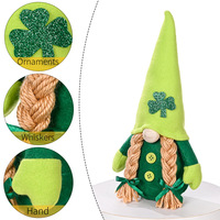 Gnome en tissu pour la Saint-Patrick, prix d'usine, vente en gros, jouet de lutin pour la décoration de la maison, chapeau long, forester