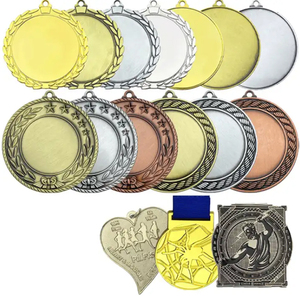 Factory Custom Sport medaille geprägt Logo Marathon lauf Geschenk Medaillon Trophäen und Metall medaillen - Product Image 2