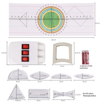 Kit de démonstration d'expériences d'optique et de magnétisme pour le collège : Réflexion, réfraction, source lumineuse à trois fils