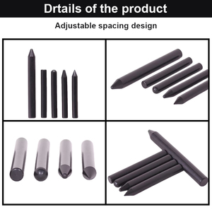 Kit professionnel de 6 outils avec stylos de débosselage en aluminium, marteau en caoutchouc et kit de réparation de bosses sans peinture pour carrosserie automobile - Product Image 2