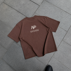 เสื้อยืดพิมพ์ลายสีน้ำตาลสำหรับผู้ชาย OEM Camisa De Lujo รุ่นเรียบง่าย แขนสั้น ผ้าฝ้าย เสื้อลำลองสุดคลาสสิก - Product Image 2