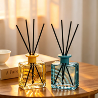 Diffuseur sans flamme d'huiles essentielles pour la maison et la chambre, désodorisant et ornement rafraîchissant pour toilettes, parfum de rotin pour bureau