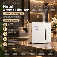 Diffuseur d'huiles essentielles sans eau en métal Crearoma 300ml 500ml 1L, diffuseur de parfum pour hôtel, magasin, bureau, système HVAC