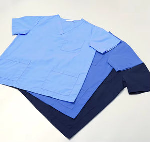 Camisetas personalizadas al por mayor de manga corta para enfermeras, uniformes médicos con tela tejida, camisetas de hospital. - Product Image 2