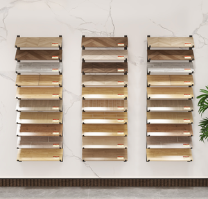 Présentoir multifonctionnel en bois pour plancher, tissu mural, carrelage suspendu, échantillon de plinthe, <span class=keywords><strong>planche</strong></span> à roulettes, support d'affichage - Product Image 1