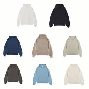 Sweat à capuche 100 % coton de haute qualité 450 g/m² en molleton bouclette, style streetwear, avec logo personnalisé, pour hommes, impression en relief, logo vierge - Product Image 1