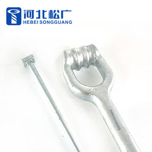 เหล็กเส้นชุบสังกะสีแบบจุ่มร้อนพร้อมแหวนรองสำหรับอุปกรณ์สายไฟฟ้าบนเสา - Product Image 5