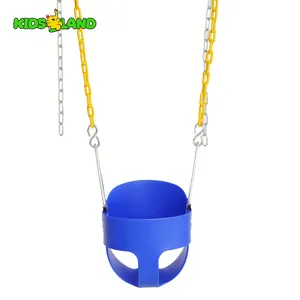 Ngoài Trời Sân Sau Màu Xanh Xô Đu Cao Trở Lại Đầy Đủ Xô Toddler Đu Cho Trẻ Sơ Sinh