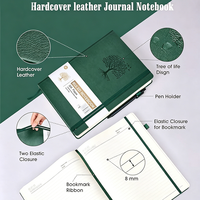 Carnet de notes Myway 2026 A5, couverture rigide épaisse, reliure en cuir gaufré, journal pour femmes et hommes, journalisation quotidienne