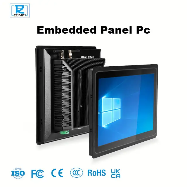 Impermeable marco abierto Pcap HMI pantalla táctil capacitiva Tablet todo en una computadora pulgadas pantalla táctil Industrial Android Panel Pc