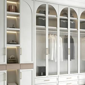 Customized Modern Minimalist Full Size <b>Wood</b> Wardrobe Space Saving Design Easy Assembly Elegant Bedroom Storage <b>Cabinet</b> - Product Image 3