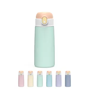 Double Walled Stainless Steel Kids Insulated Water Bottles With Cute Pattern