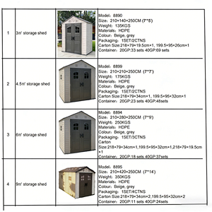 Abri <span class=keywords><strong>de</strong></span> jardin en résine robuste, armoire <span class=keywords><strong>de</strong></span> <span class=keywords><strong>rangement</strong></span> extérieure avec structure en plastique, facile à assembler pour <span class=keywords><strong>patio</strong></span> et garage - Product Image 3