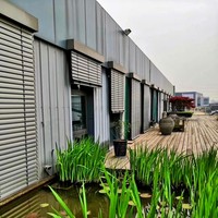 Système de fenêtres à persiennes réglables en aluminium à fonctionnement automatique Louvre solaire acoustique externe pour bâtiments Persienne automatique