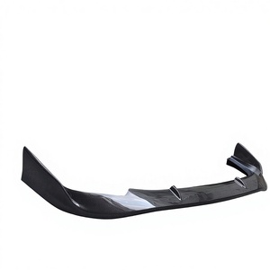 ลิ้นกันชนหน้าคาร์บอนสีดำทรง HC รุ่นใหม่ พร้อมวิงเล็ต สปลิตเตอร์ สปอยเลอร์คางหน้า สำหรับรถยนต์รุ่นที่ 8 Type R Si คุณภาพสูง - Product Image 1