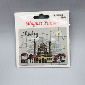 Carta su misura di marchio del cliente souvenir magnete del frigorifero di <span class=keywords><strong>puzzle</strong></span> - Product Image 4