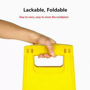 مبيعات المصنع مباشرة سعر أقل نوع محتوى قابل للتخصيص علامة تحذير حركة المرور البلاستيكية علامة تحذير قابلة للطي - Product Image 6