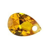Pierre précieuse de corindon en forme de poire ovale à pierre unique, pour sertissage de bague, couleurs rouge, bleu, blanc, jaune, orange, vert, en forme de goutte d'eau