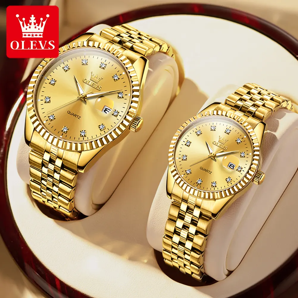 OLEVS 5526 High Quality Gold Watch Luxury Woman Watches Band Quartz Watch For Woman