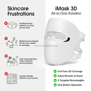 Masker Wajah LED Silikon 3D Baru 2026 630 nm & 850 nm OEM/ODM Profesional untuk Penggunaan di Rumah - Product Image 4