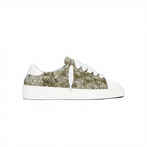 Zapatillas Deportivas de Lona de Color Sólido con Cordones, Entresuela de Goma de Suela Gruesa para Aumentar la Altura y Forro de Malla para Parejas - Product Image 3