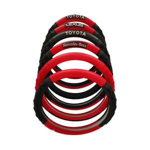 Cubierta elástica de cuero para volante de coche para todas las estaciones, accesorios antideslizantes para automóviles para coches modelo A5 y A6 - Product Image 4