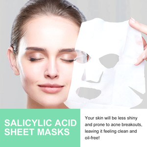10 unids/caja <span class=keywords><strong>de</strong></span> ácido salicílico orgánico Natural, máscara antiacné, máscara Facial hidratante, Control <span class=keywords><strong>de</strong></span> aceite, máscara facial para el cuidado <span class=keywords><strong>de</strong></span> la piel - Product Image 4