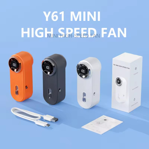 Mini Ventilador de Mano de Alta Velocidad con Pantalla Digital, 1800mAh, Tres Velocidades de Viento Ajustables, Motor sin Escobillas - Product Image 2